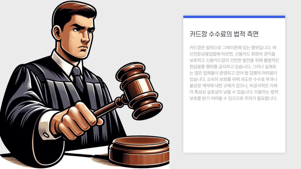 카드깡 수수료의 법적 측면