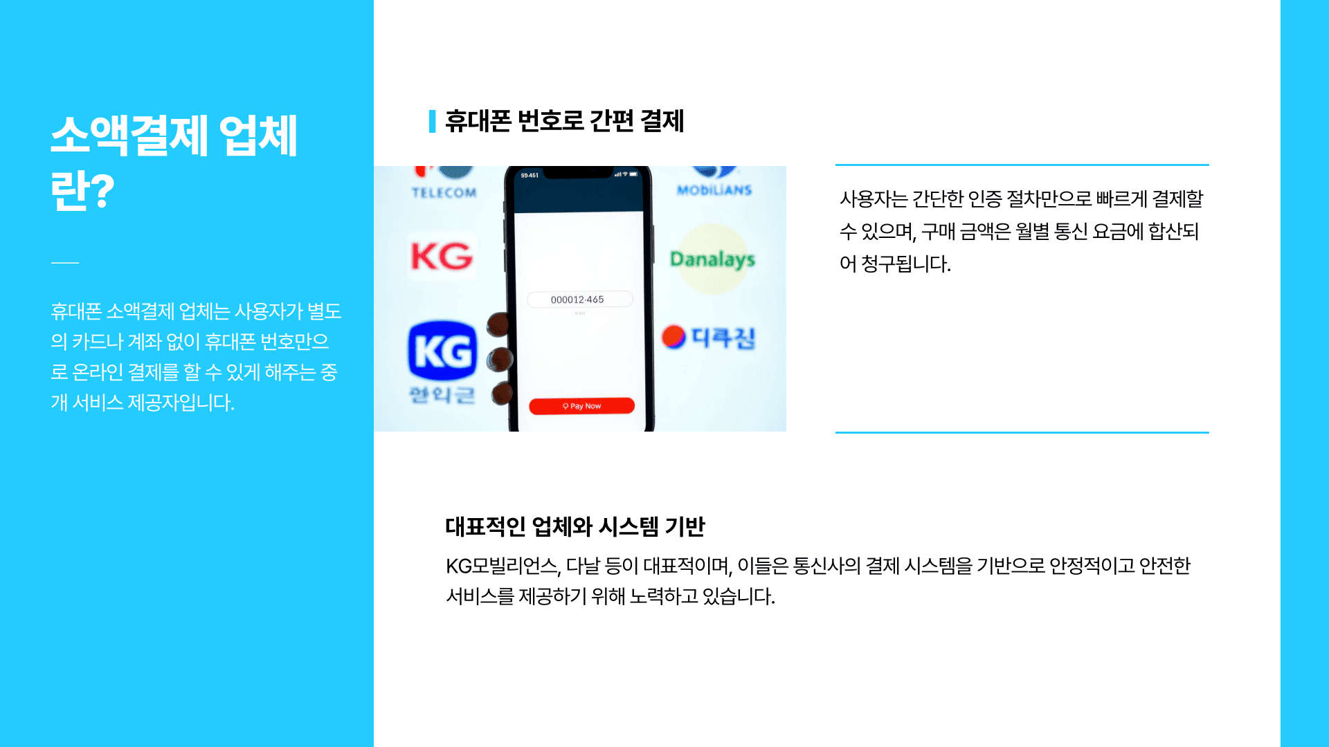 소액결제 업체란?